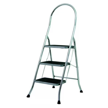 Image of GPC Chrome Plated Folding Steps 3 Treads