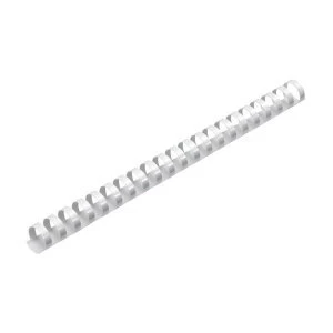 image of 5 Star Office Binding Combs Plastic 21 Ring 170 Sheets A4 20mm White Pack 100