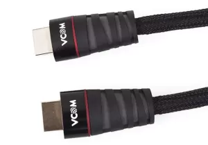 image of VCOM HDMI 1.4 (M) to HDMI 1.4 (M) 5m Black Nylon Braided Retail Packaged Display Cable