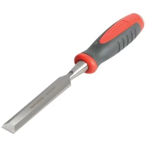 image of Faithfull Bevel Edge Chisel Red Soft-Grip 19mm (3/4in)