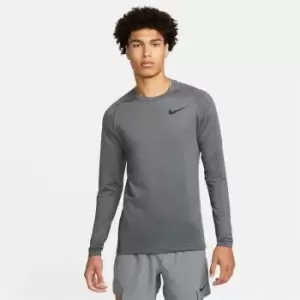 Image of Nike Warm Crew Top Mens - Grey