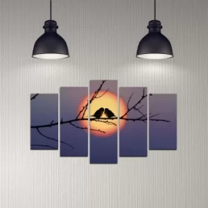Image of 5DMDF-58 Multicolor Decorative MDF Painting (5 Pieces)