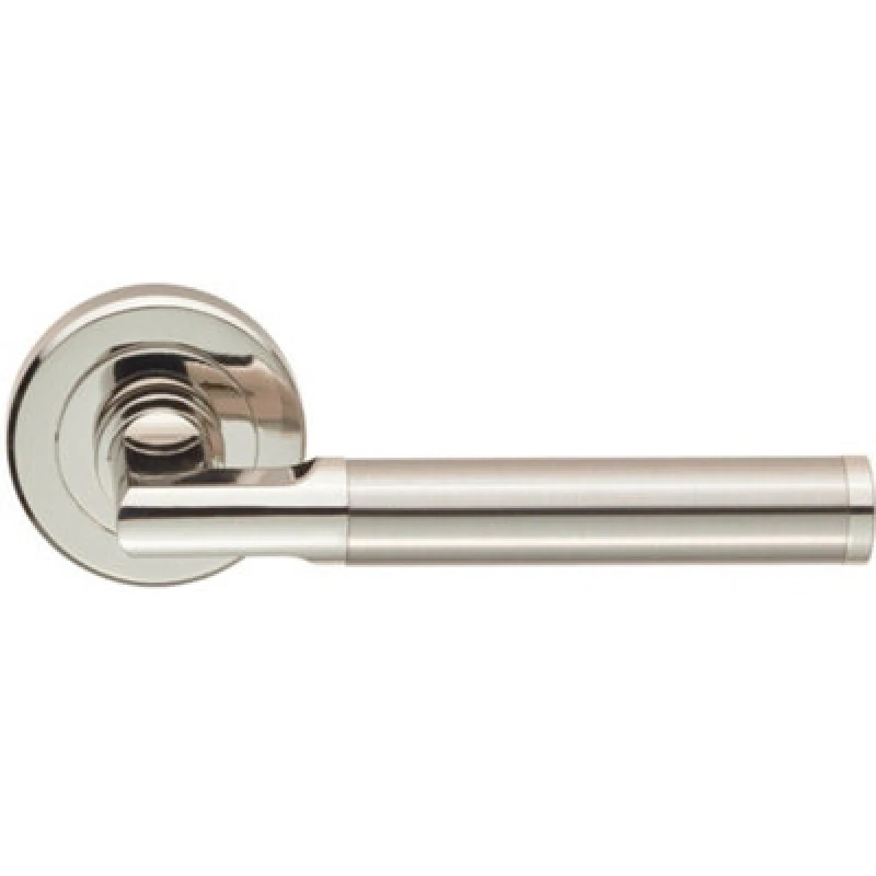 Image of Loops PAIR Sectional Round Bar with Mitred Corner Concealed Fix Polished Satin Nickel Metallics