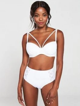 Image of Pour Moi Beach Bound Deep Bikini Briefs - White, Size 10, Women