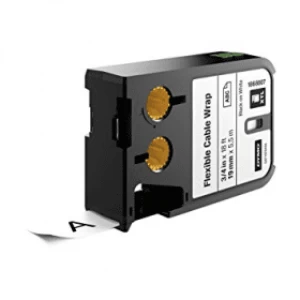 Image of Dymo Flexible Cable Wrap Black White 19mm 5.5