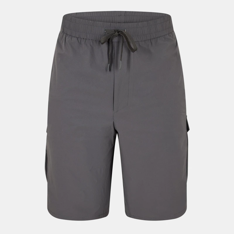 Image of Boss Mens Urbanex Cargo Woven Tracksuit Shorts Dark Grey male 40W R