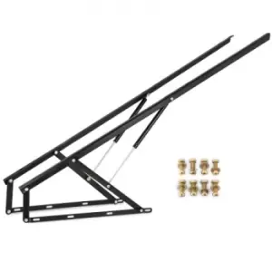 Image of 5FT Pneumatic Sofa Bed Lift Up Mechanism Kits for Under Bed Storage Black