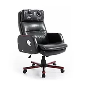 image of Ramsay PU Leather Executive Swivel Chair, Black