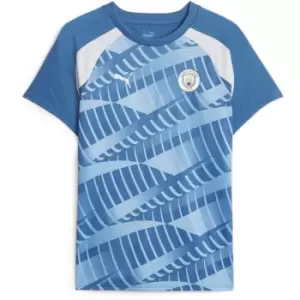 Puma Manchester City Pre Match Shirt 2023 2024 Womens - Blue