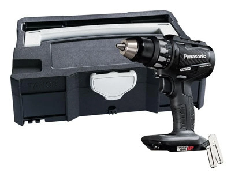 Image of Panasonic Panasonic EY74A2XT32 Brushless Drill/Driver & Systainer Case 18V Bare Unit in Black One Size Unisex 5025232884476