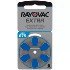 image of Rayovac EXTRA ZA675 Hearing Aid Batteries (6 Pack)