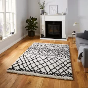 Image of Scandi Berber G274 Rug Black/White