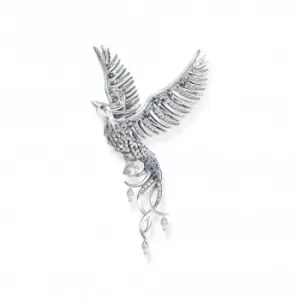 Image of Sterling Silver Blue Stones Phoenix Pendant PE937-945-7