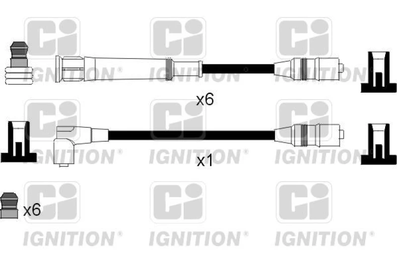 Image of QUINTON HAZELL Ignition lead set QUINTON HAZELL XC776