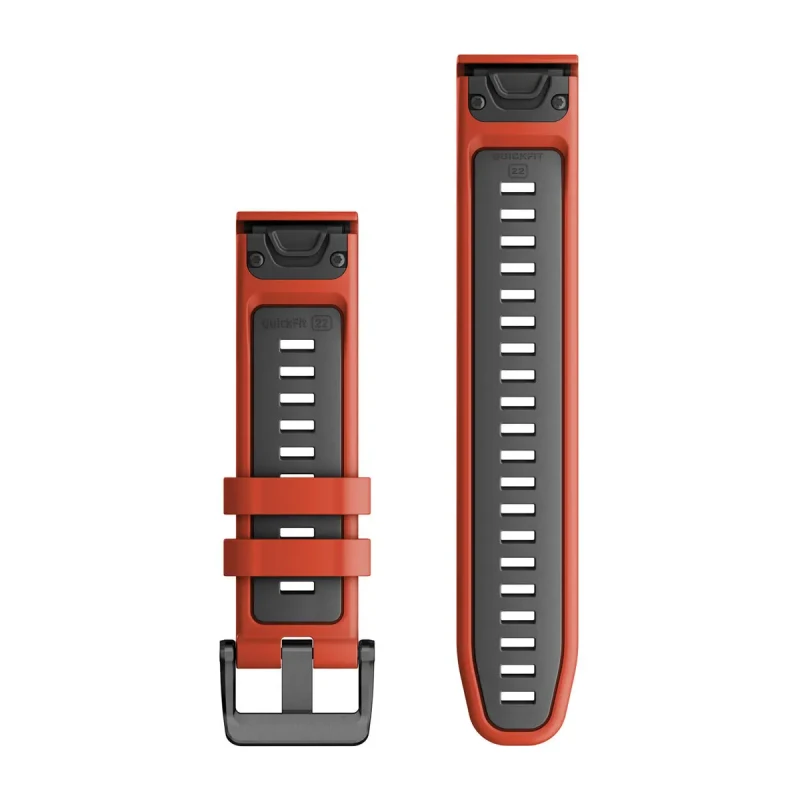 Image of Garmin 010-13280-04 Quickfit 22mm Strap Only Flame Red/ Watch