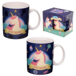 image of Sweet Dreams Unicorn Heat Colour Changing New Bone China Mug