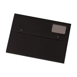 Image of 5 Star A4 Document Wallet Polypropylene Black Pack of 3
