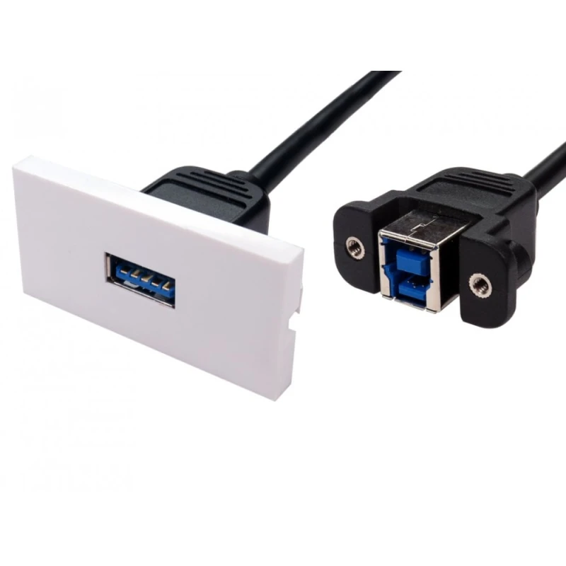 Image of Cables Direct USB3 Euromod USB cable USB 3.2 Gen 1 (3.1 Gen 1) USB A U