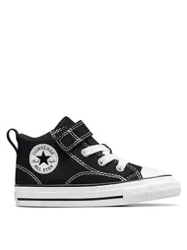 Converse Chuck Taylor All Star Malden Street, Black/White, Size 4 Younger