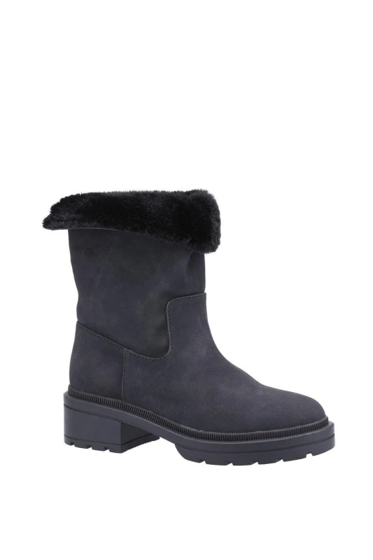 Image of Rocket Dog Womens Idea Mid Boot in Black Size: 7 Black Female 7