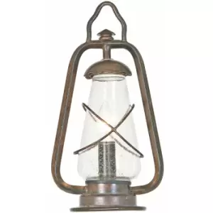 Image of Loops - Outdoor IP44 1 Bulb Wall Ground Pedestal Old Bronze LED E14 60W