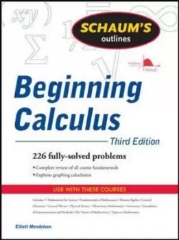 Image of Schaums outline of beginning calculus by Elliott Mendelson