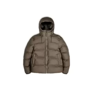 Image of Rains Rains Puffer Jacket Mens - Brown
