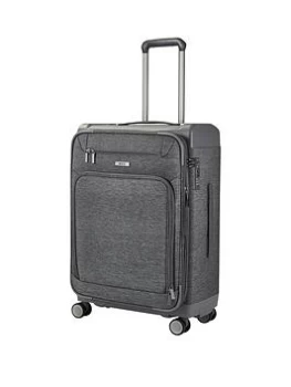 image of Rock Luggage Parker BX88001 8 Wheel Medium Grey Suitcase