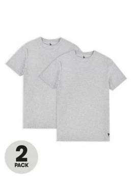 image of U.S. Polo Assn. U.s Polo Assn 2 Pack Short Sleve Lounge T-Shirt, Grey, Size 2XL, Men