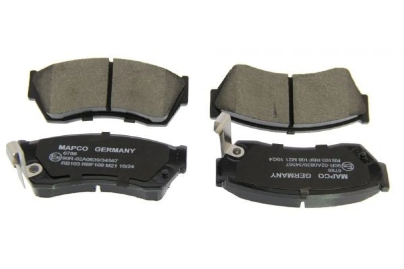 Image of MAPCO 6786 Brake pad set Front Axle, with acoustic wear warning Brake Pad Set,disc brake (402)