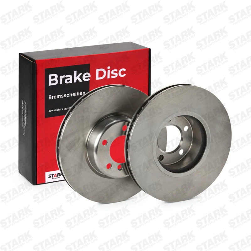 Image of STARK SKBD-0022025 Brake disc Front Axle, Vented, Cast Iron, Uncoated, Untreated, without bolts/screws Cast Iron Brake Disc (82)