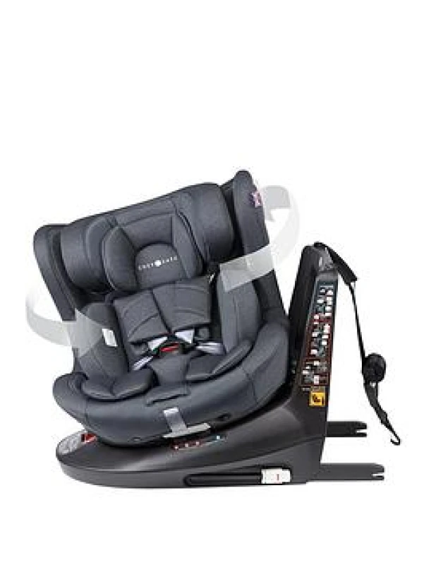 Image of Cozy N Safe Comet+ 360° 40-150cm Child Car Seat - Slate, Grey EST231-1