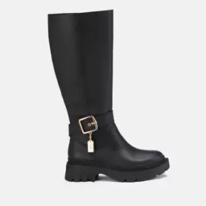 Image of Coach James Leather Knee-High Boots - UK 4