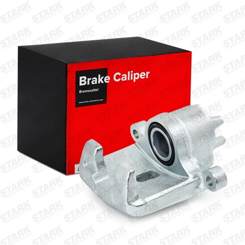 Image of STARK SKBC-0460045 Brake caliper Rear Axle, without holder Grey Cast Iron Brake Caliper (78)