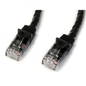 image of StarTech.com 75ft Black Gigabit Snagless RJ45 UTP Cat6 Patch Cable