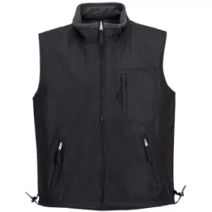 Image of Portwest S418BKRM - sz M RS Reversible Bodywarmer - Black - Black