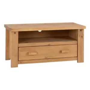 Image of Seconique Tortilla Flat Screen TV Unit - Distressed Waxed Pine
