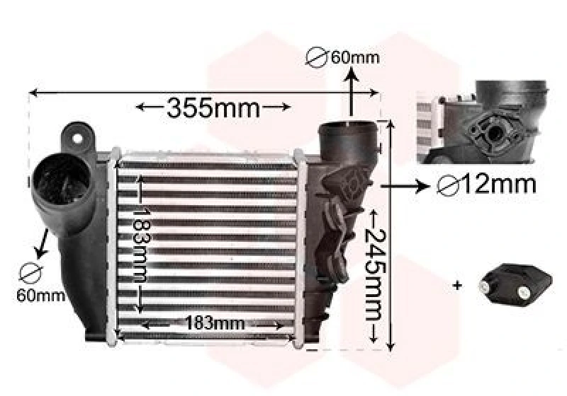 Image of VAN WEZEL Intercooler VAN WEZEL 58004200