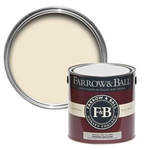 Image of Farrow & Ball Modern White tie No. 2002 Matt Emulsion Paint 2.5L
