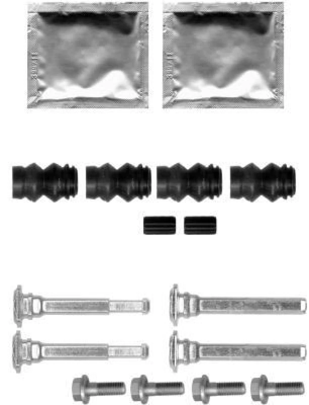Image of HELLA Guide sleeve kit, brake caliper HELLA 8DZ 355 201-561