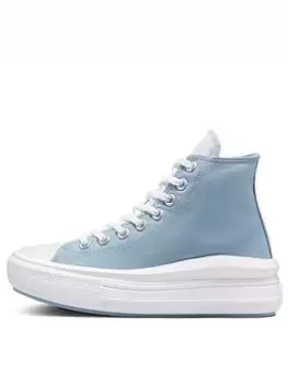 Image of Converse Chuck Taylor All Star Move CX Platform Hi-Tops - Blue Size 3, Women