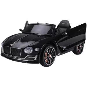 image of Homcom Bentley Ride On Electric Car, Black