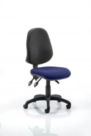 Image of Eclipse III Lever Task Operator Chair Bespoke Colour Seat Admiral Blue