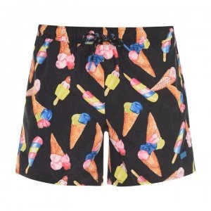 image of Hugo Boss Starfish Swim Shorts Open Pink Size L Men