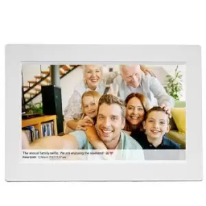 Image of Denver PFF-1015 white Digital WiFi photo frame 25.7cm 10.1 inch EEC: C (A - G) 1280 x 800 Pixel 16GB White
