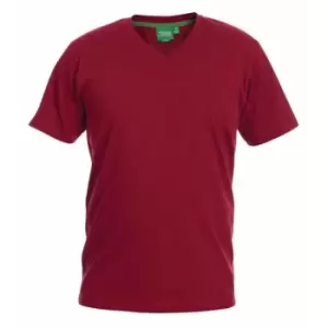 Duke Mens Signature-2 V-Neck T-Shirt (XL) (Red)