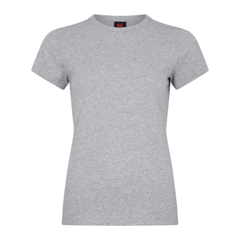 Image of Canterbury Club Plain T-Shirt Womens - Grey Grey 6