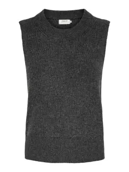 Image of ONLY Knitted Waistcoat Women Grey