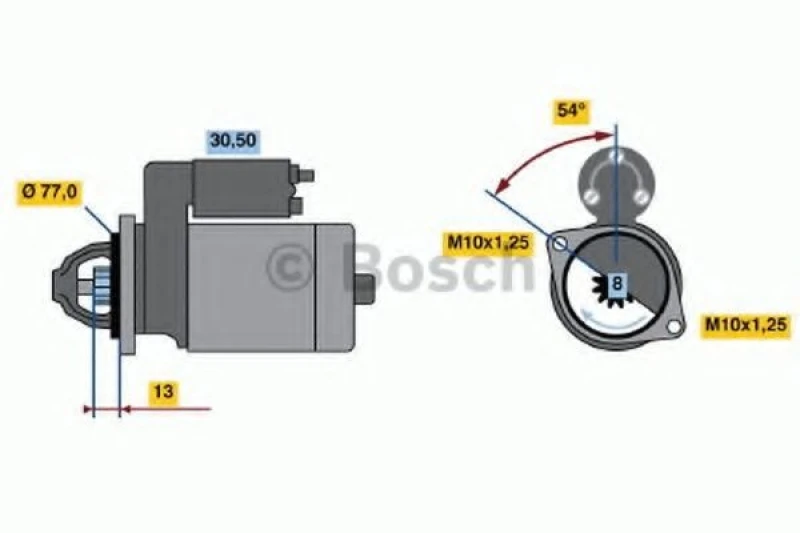 Image of Starter motor Bosch 0 986 020 401