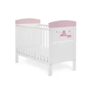 image of Obaby Grace Inspire Mini Cot Bed Ready For Bed - Unicorn